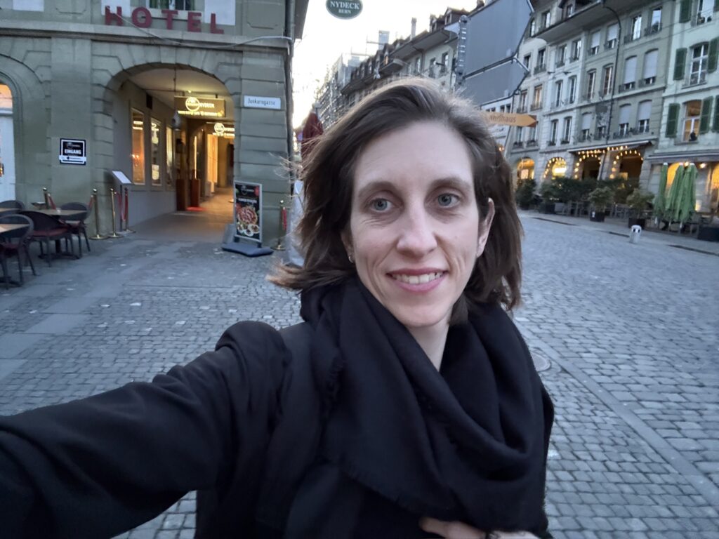 Corina Burri in Bern, March 2026